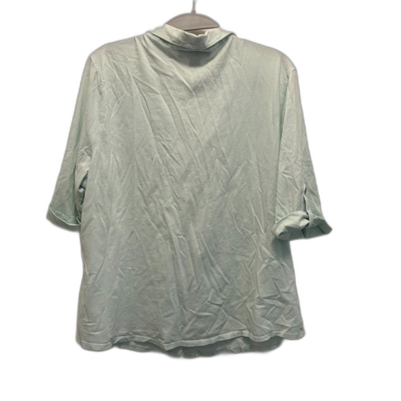 Style & Co Button Down Blouse Mint Green Size XXL EUC - Picture 4 of 9
